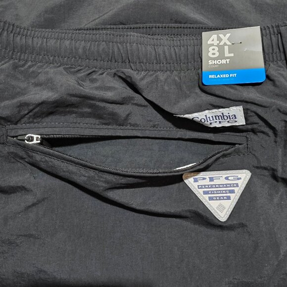 Columbia PFG Backcast IV Water Shorts Lined Omni-Shade Mens 4X Black Pockets - Picture 9 of 14